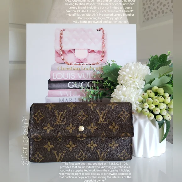 *SOLD* Authentic Pre-owned Vintage Louis Vuitton Tri-fold Long Wallet - Picture 2 of 15